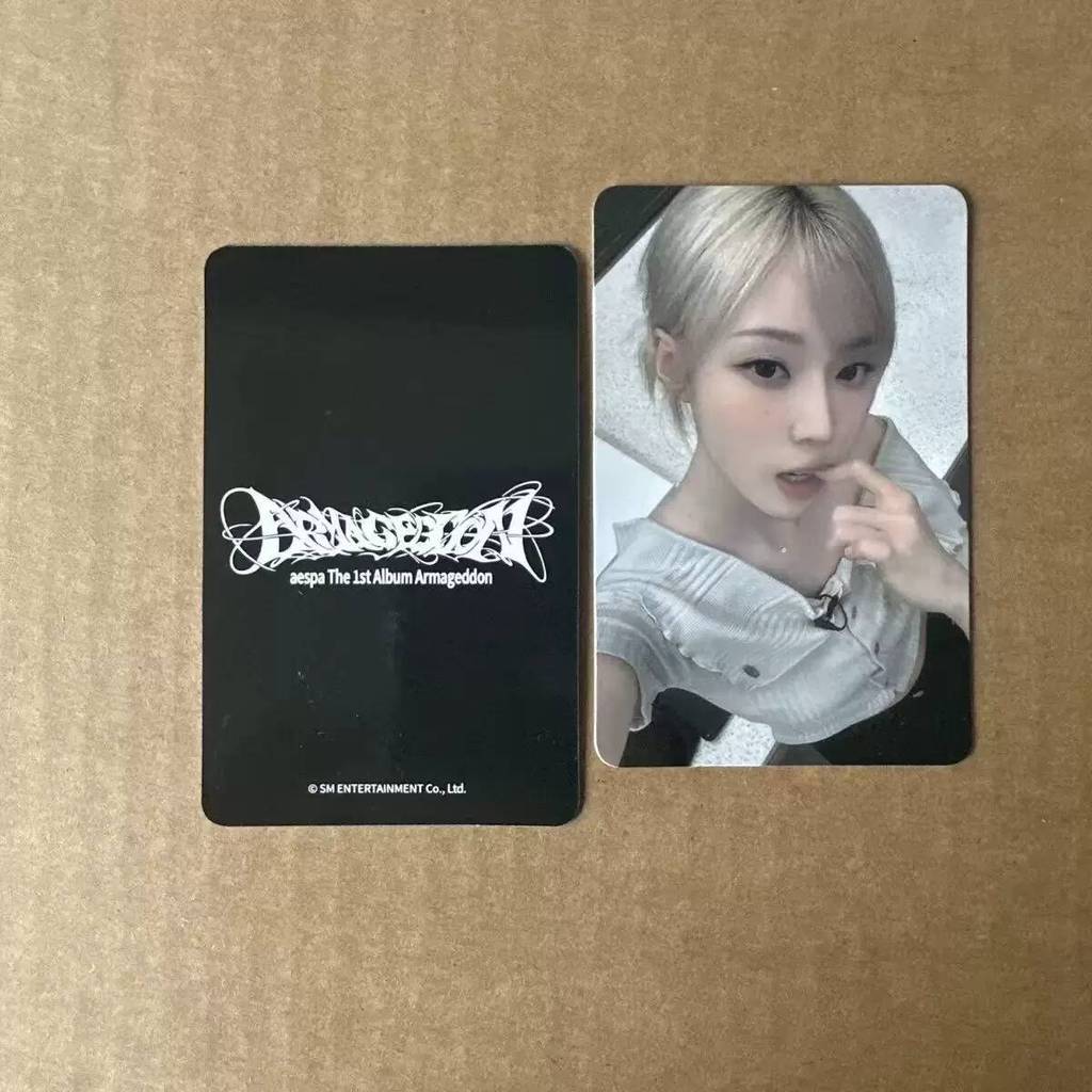 aespa小卡 應援卡 禮物 收藏 韓國女團aespa成員金冬天自印小卡 358