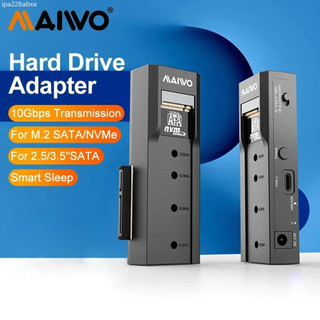 ♞,♘,♙MAIWO M.2 NVMe SATA SSD 外殼 10Gbps 2.5/3.5 英寸外接儲存硬碟盒 USB