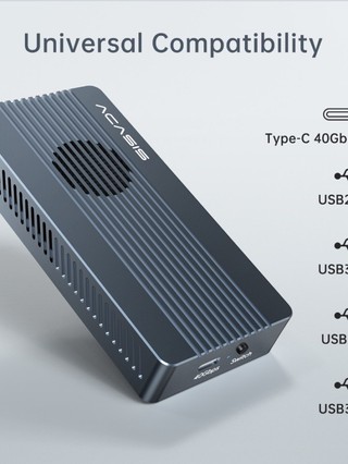 ♞新店特惠 ,,ACASIS 40Gbps Thunderbolt4 NVME M.2 SSD硬碟外接盒相容USB4