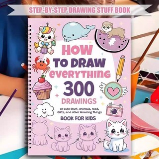 {限時熱銷} 爆品how to Draw everything 300 drawings 如何畫出一切著色本