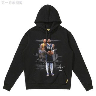 歐文 Kyrie Irving 獨行俠 寬鬆長袖帽T 落肩帽t 連帽衛衣男女春秋裝潮牌青少年潮流寬鬆落肩外男女同款