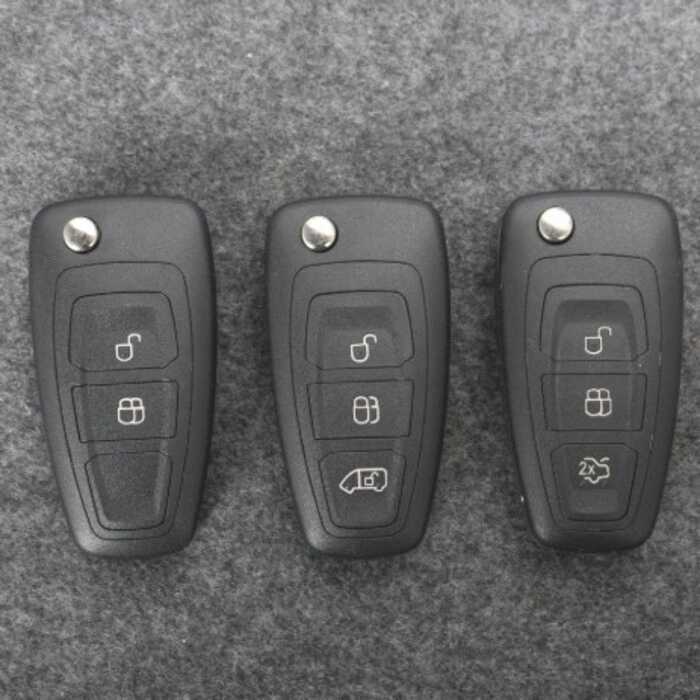 適用於福特福克斯12年後摺疊汽車鑰匙扁胚433Mhz+83陶瓷芯片 FSK