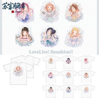 Onkyo安橋 LoveLive! Sunshine!! 周邊圓領全綵純棉短袖男女T恤 二次元T恤 動漫周邊 短T