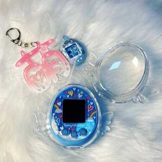 適用於拓麻歌子保護殼 可愛防摔套Tamagotchi透明meets惡魔翅膀保護PC殼 276