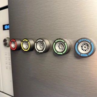 新品Tire Fridge Magnets一級方程式賽車輪胎冰箱貼磁鐵裝飾 0815