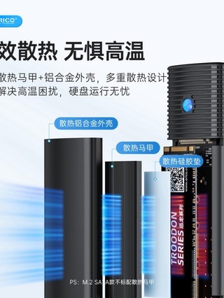 ♞,♘,♙ORICO奧睿科 M2 SSD外接硬碟盒TYPE C NVMe外接盒相容NVMe PCIE SSD硬碟適用電腦