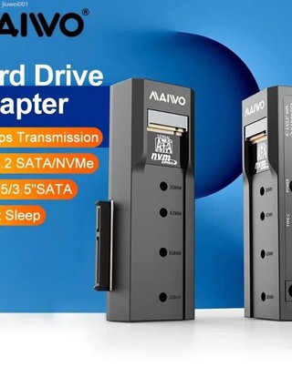 ♞新店特惠 ,MAIWO M.2 NVMe SATA SSD 外殼 10Gbps 2.5/3.5 英寸外接儲存硬碟盒