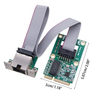 ♞全新 Mini PCI-E 網絡卡 1000Mbps 千兆以太網 NIC 適配器 RTL8