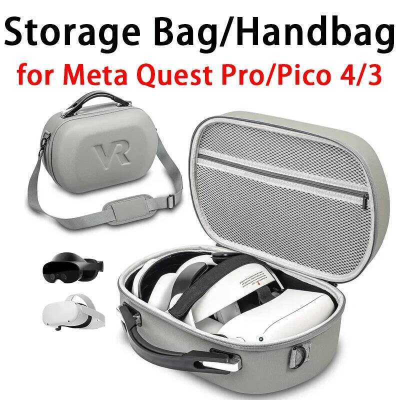 Storage Meta Quest Pro/quest 2/ps5 Vr2/vr 耳機保護安全袋便攜式硬質便攜包,適用