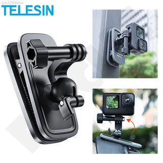 ♞,♘TELESIN磁吸萬向球頭背包夾適用Gopro13/DJI Action 5Pro/Ace Pro運動相機背包夾肩