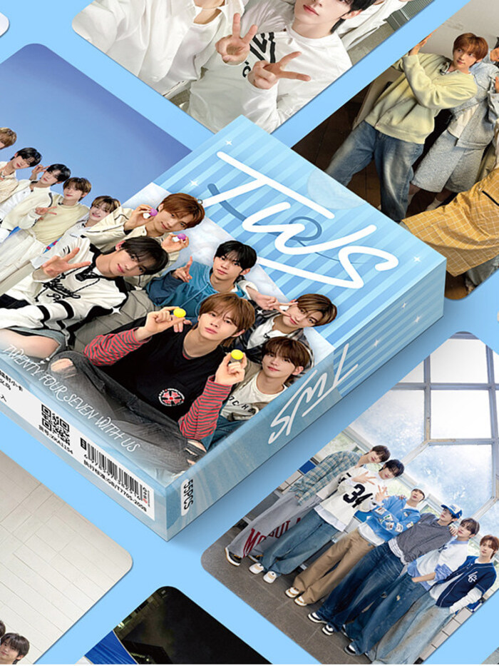 TWS周邊 110張TWS鐳射小卡申晶㬊金道勛崔英宰韓振韓誌薰KYUNGMIN韓國組合成員周邊高清照片自印lomo卡