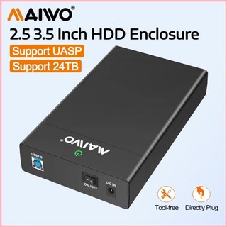 ♞,♘MAIWO 3.5" 硬碟盒 USB3.0 外接硬碟盒適用於 2.5" 3.5" SSD 硬碟硬碟盒