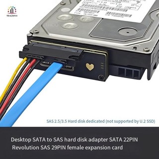 ♞,♘,♙,,Sata 轉 SAS HDD 適配器卡 6Gbps SATA 3.0 22Pin 轉 SAS 29Pin