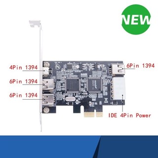 ♞,♘,♙,Pci-e 4 埠 (3+1) Firewire 卡適配器 PCIe PCI Express 內部 139