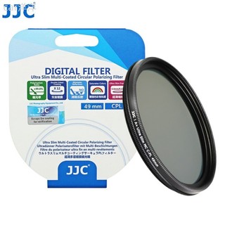 ♞JJC 49mm CPL偏光鏡 超薄A+日本光學玻璃多層鍍膜偏振鏡 消除反光雜光提高飽和度 風光攝影濾鏡