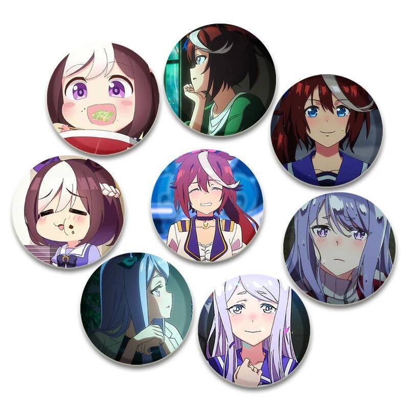 動漫漂亮德比胸針可愛卡通公仔特別週/Tokai Teio/Silence Suzuka Badge Jacket Jea