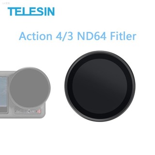 ♞,♘,♙Telesin ND64 鋁合金鏡框快拆鏡頭濾鏡適用於 DJI Osmo Action 4 3