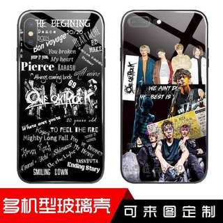 日本搖滾樂隊one ok rock玻璃手機殼 適用於iphone安卓等 手機殼