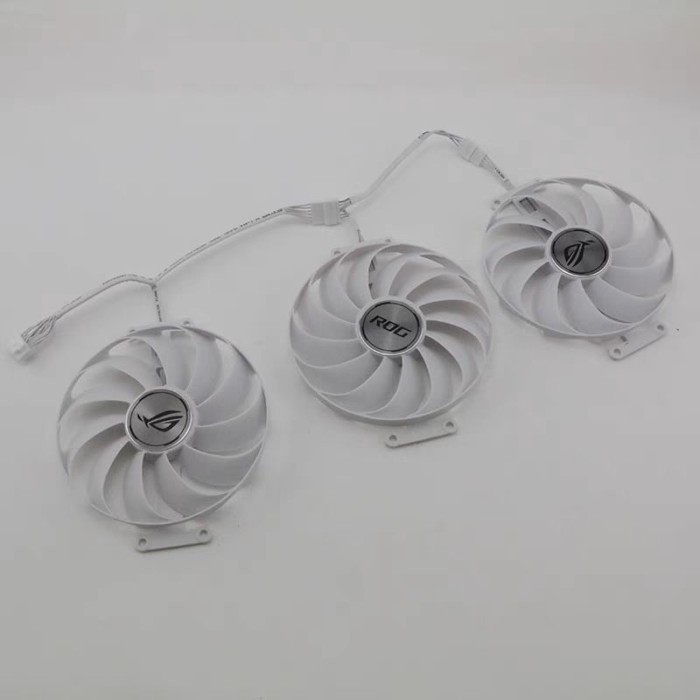 顯示卡 替換風扇 配件· ASUS華碩ROG STRIX RTX3070 3080Ti 3090White 6700 6