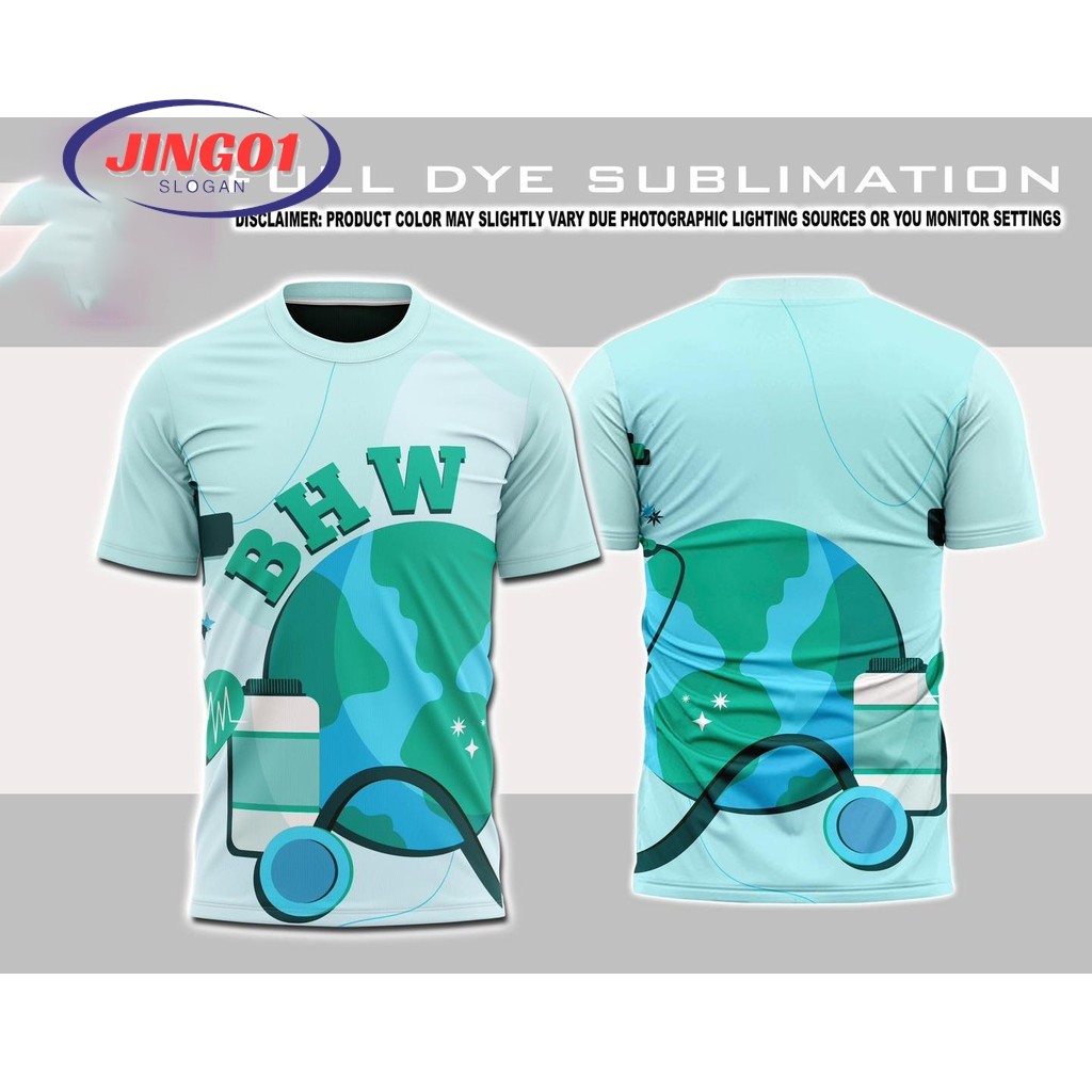 (JING01)2026 (BHW&BNS) 男女全昇華 T 恤夏季短袖休閒上衣 T 恤時尚 T 恤 V1