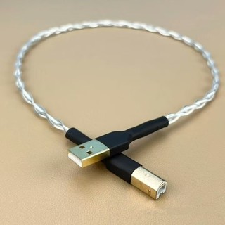 【 創客數碼】 KIMBER Kable金寶1AG單晶銅鍍銀USB2.0音頻線發燒級A-B方口電腦連接HiFi聲卡解