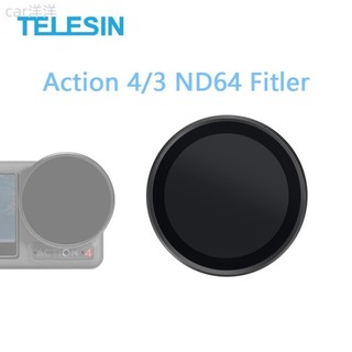 ♞,♘,♙Telesin ND64 鋁合金鏡框快拆鏡頭濾鏡適用於 DJI Osmo Action 4 3