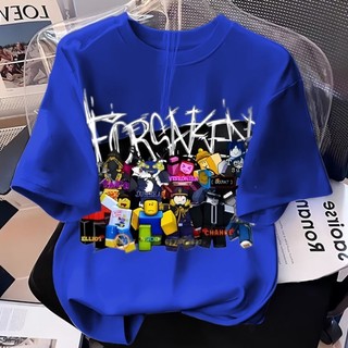 🔥台灣免運🔥 forsaken roblox 遊戲週邊 男女兒童圓領休閒短袖T恤 寬鬆上衣 純棉 禮物 動漫周邊
