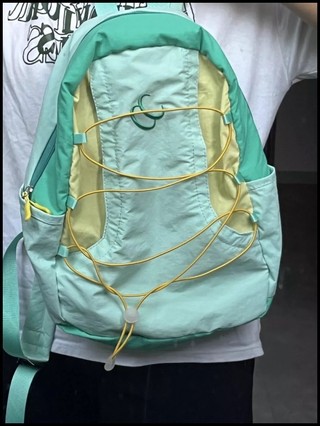 【大促】 Mirenbu Color-blocked Soft And Thin Backpack, Wrinkled