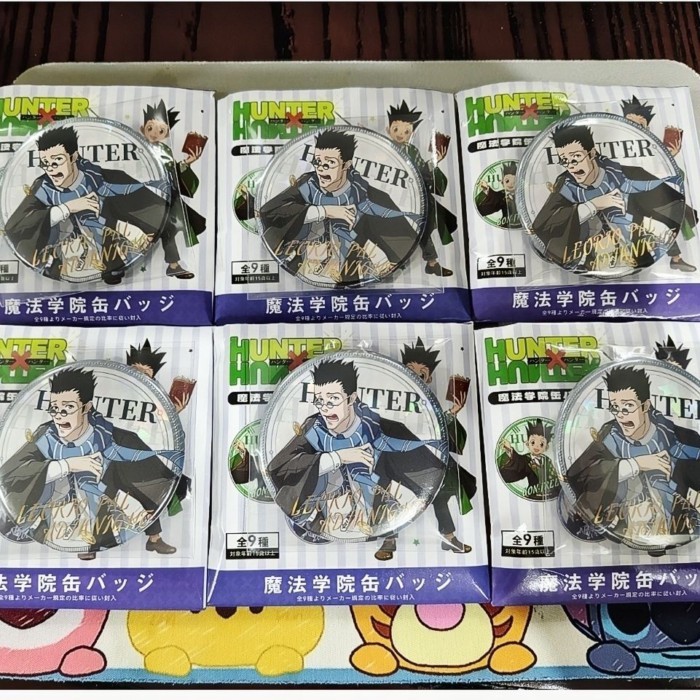 台灣出貨 【日谷正版】 全職獵人 6個 雷歐力 魔法學院吧唧 雷歐力金簽吧唧