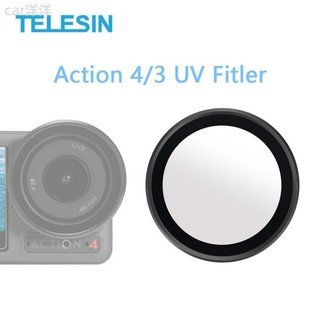 ♞,♘,Telesin 紫外線濾鏡鋁合金框架保護鏡頭濾鏡適用於 DJI Osmo Action 4 3