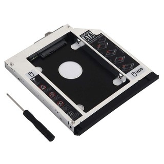 【 創客數碼】帶擋板 + 支架 12.7MM 2nd SSD HDD 硬碟盒適用於 HP EliteBook 8560w