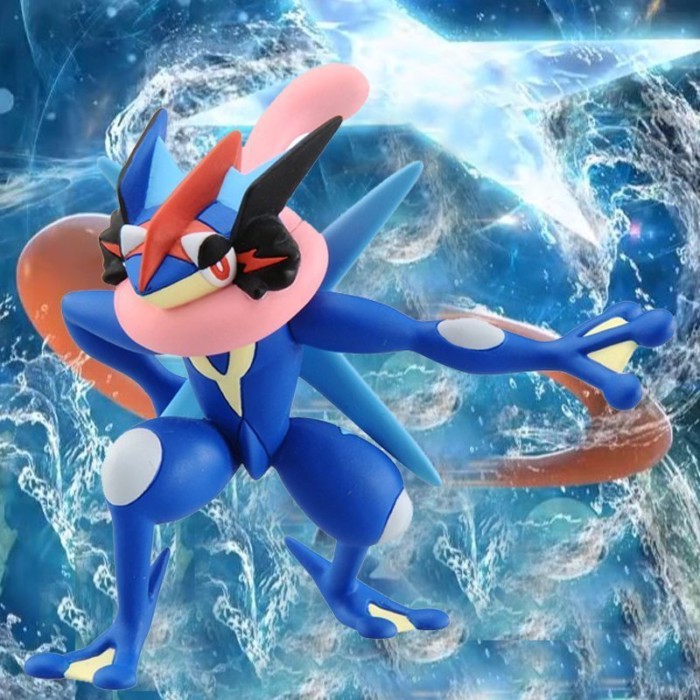 ️台灣出貨️ 小智版甲賀忍蛙羈絆形態mega甲賀忍蛙 噴火龍YX手辦公仔 小智蛙