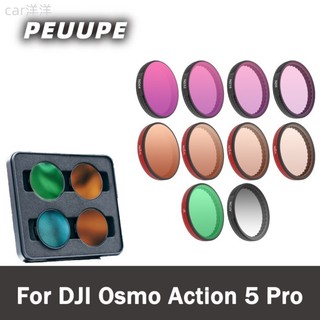 ♞,♘,♙適用於 DJI Action 5 Pro/4/3 可調節 CPL ND64 調光器 ND8PL 濾鏡 DJI