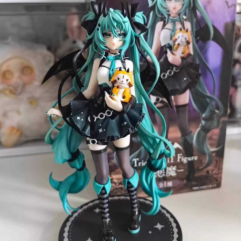 初音未來手辦 禮物 二次元 桌面擺件 模型 初音未來小浣熊惡魔初音黑暗天使公主殿下手辦二次元模型擺件禮物 279