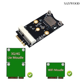 【森森數位】Mini PCI-E轉M.2（NGFF）Key AE適配器 帶SIM卡卡槽 支援micro/nano SI