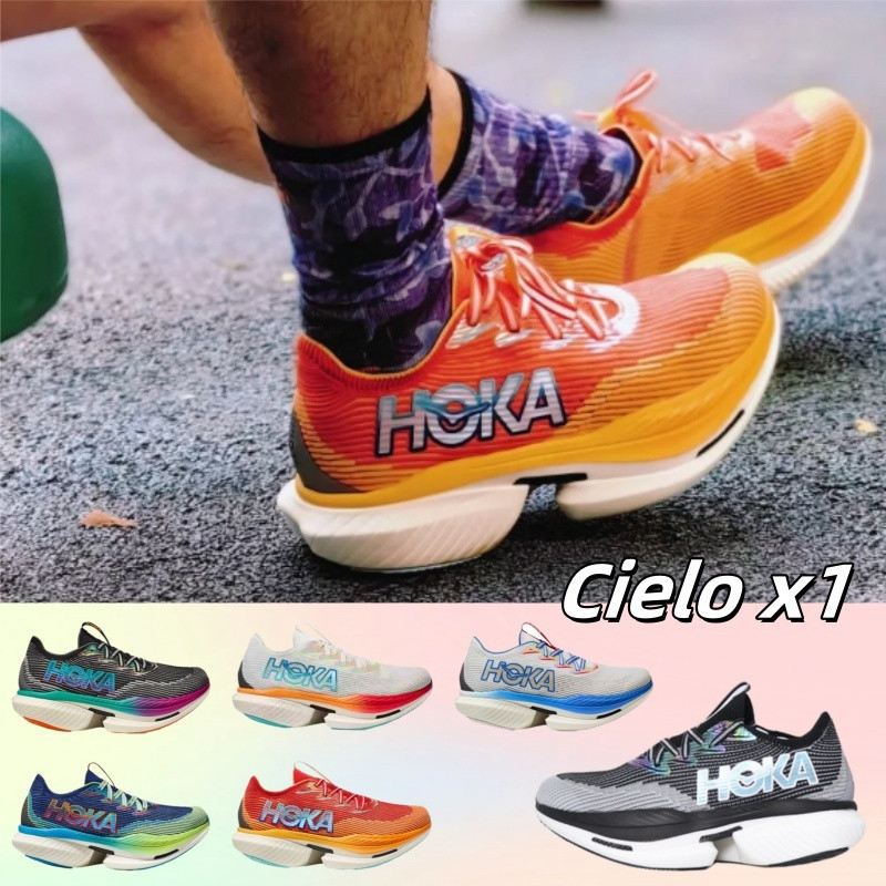 日本代購直郵  HOKA ONE ONE Cielo x1天空專業男女跑步鞋 碳板競速馬拉松透氣公路跑鞋1147910