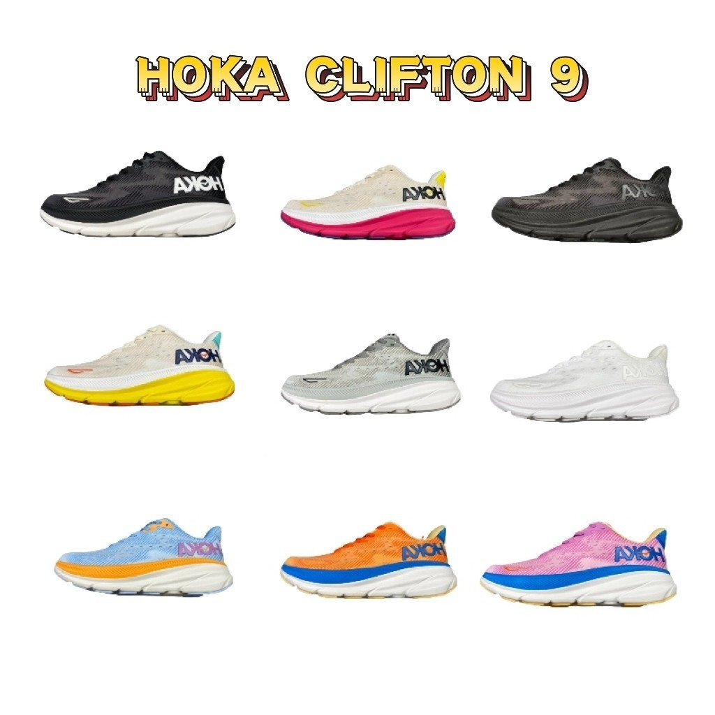 日本專櫃正版  HOKA CLIFTON 9運動鞋跑步鞋休閒鞋厚底增高複古老爹鞋減震運動鞋慢跑鞋小白鞋男鞋女鞋