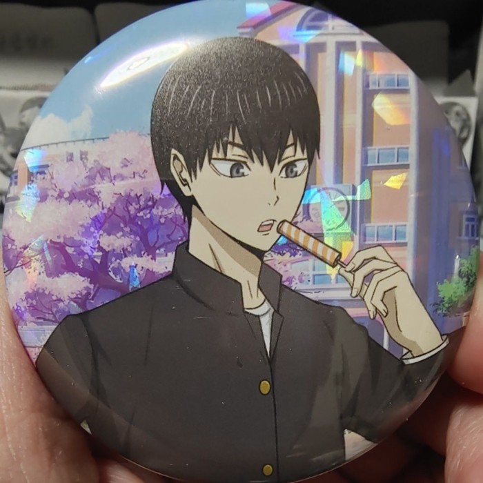 台灣出貨 【日谷正版】 排球少年 影山飛雄校服閃吧唧 影山飛雄閃吧唧 