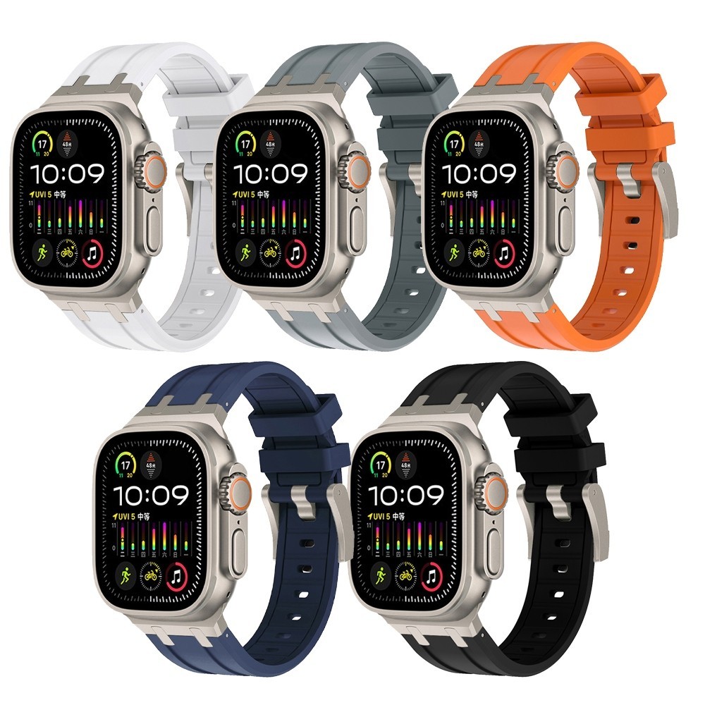 ♞,♘皇家橡樹AP錶帶 TPU錶殼 軟矽膠帶 Apple Watch Ultra2 49mm10代 9 8 7 46 4