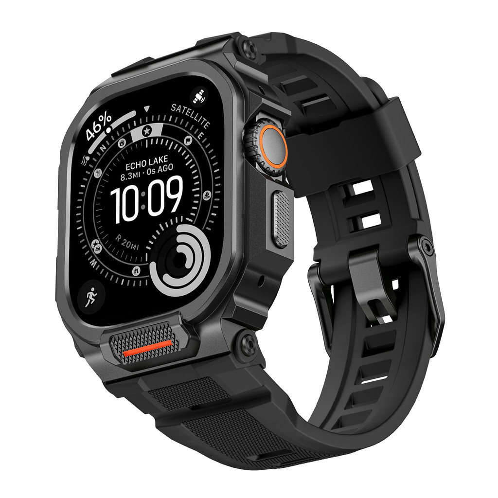 ♞適用於 Apple Watch ultra1/2/3 49mm 的活力彩色一體式錶帶