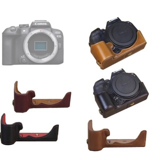 ♞,♘,♙,,,,,R10 人造革 / 真皮 相機 皮套 半套 底座 保護套 相機包 適用 佳能 Canon EOS R