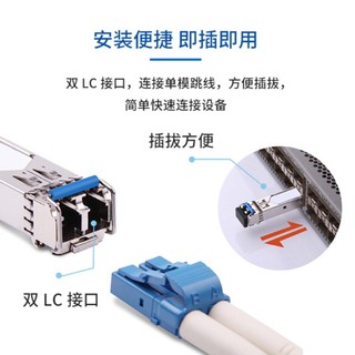 【 創客數碼】1.25G SFP光模組千兆單模單纖20KM相容H3C銳捷LCSC方口10G40G100G