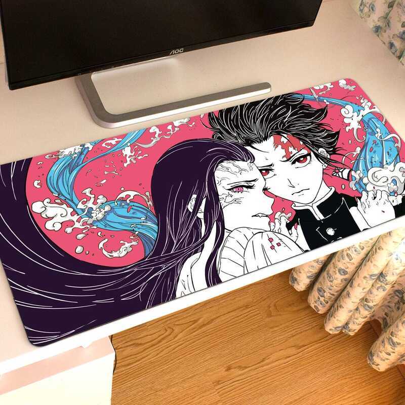 鬼滅之刃滑鼠墊 動漫大鼠標墊鬼滅之刃Demon 鼠標墊 鬼滅之刃周邊 Slayer祢豆子炭治郎我妻蝴蝶忍義勇 二次元