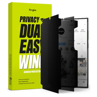 ♞Ringke Privacy Dual Easy Wing Film 適用於 Galaxy S23 Ultra 防間