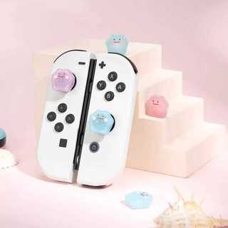 ✨適用於 NS2百變怪switch搖桿帽oled ns lite矽膠joycon搖桿套十字按鍵貼 0f7