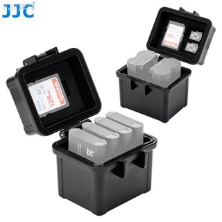 ♞,♘JJC 相機電池收納盒 帶 SD Micro SD 記憶卡槽 Canon Nikon Sony 富士等適用