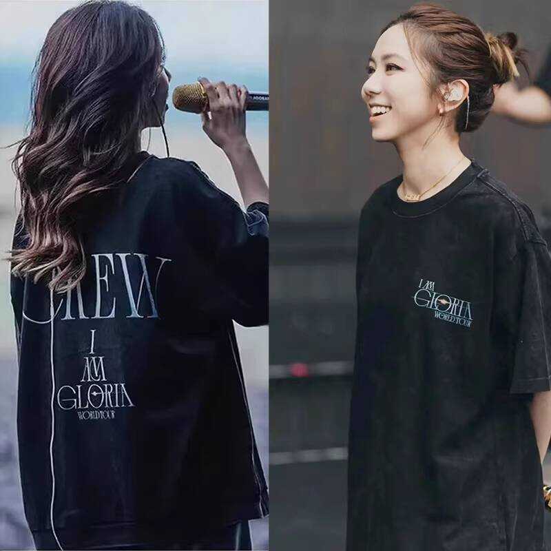 GEM鄧紫棋衣服 應援T恤 應援服 同款衣服 鄧紫棋T恤Revelacin紅海應援服短袖同款啟示錄連帽上衣演唱會休閑