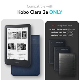 ⓉⓉ TUDIA SKN Kobo Clara 2E Case 6" eReader Cover (2022 Relea
