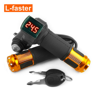 12v-90v 電動山地自行車登山車電動滑板車把手速度加速器電池電壓表指示器鑰匙開關油門把手