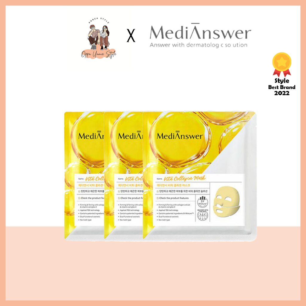 [MediAnswer] Vita 膠原蛋白面膜 / Olive Young / 韓國最佳桅杆包